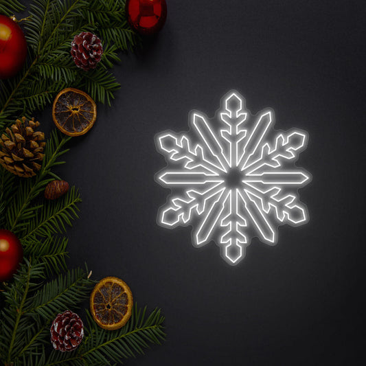 Snowflake Neon Light Sign