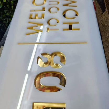 MustHome  | Customized name plate for home, Office | 15X30 cm