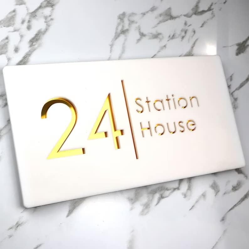 MustHome  | Customized name plate for home, Office | 15X30 cm