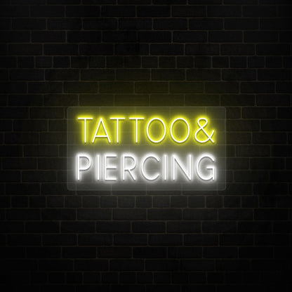 Tattoo & Piercing Neon Sign