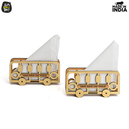 Wooden Tissue Paper Holder, Napkin Holder (Pack of 2)