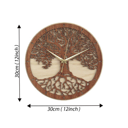 DESIGNER TREE WOODEN WALL CLOCK