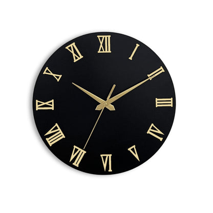 STYLISH ROMAN WOODEN WALL CLOCK