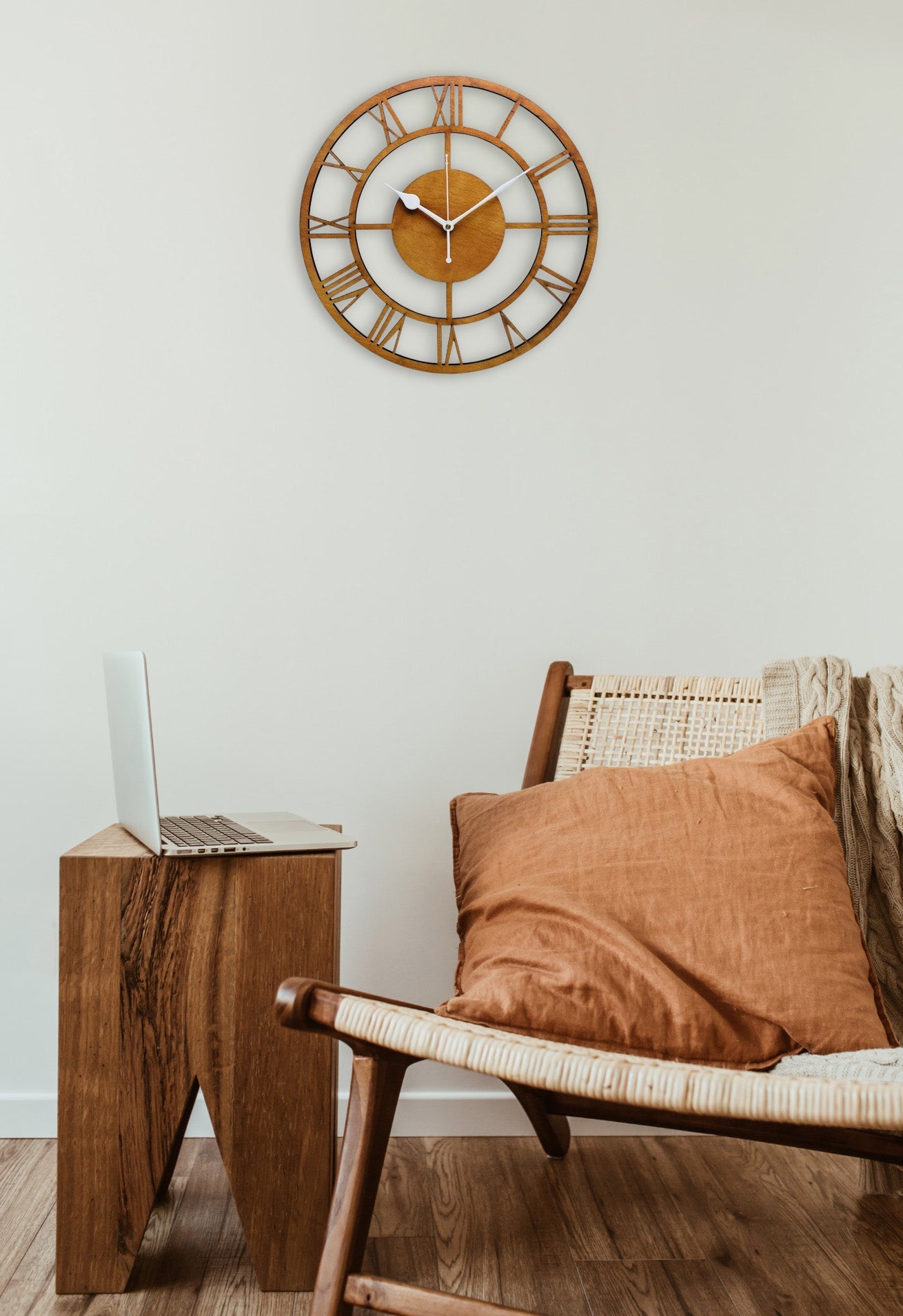 Stylish Wooden Wall Clock