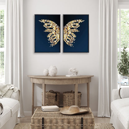 Crystal Butterfly Canvas Wall Painting