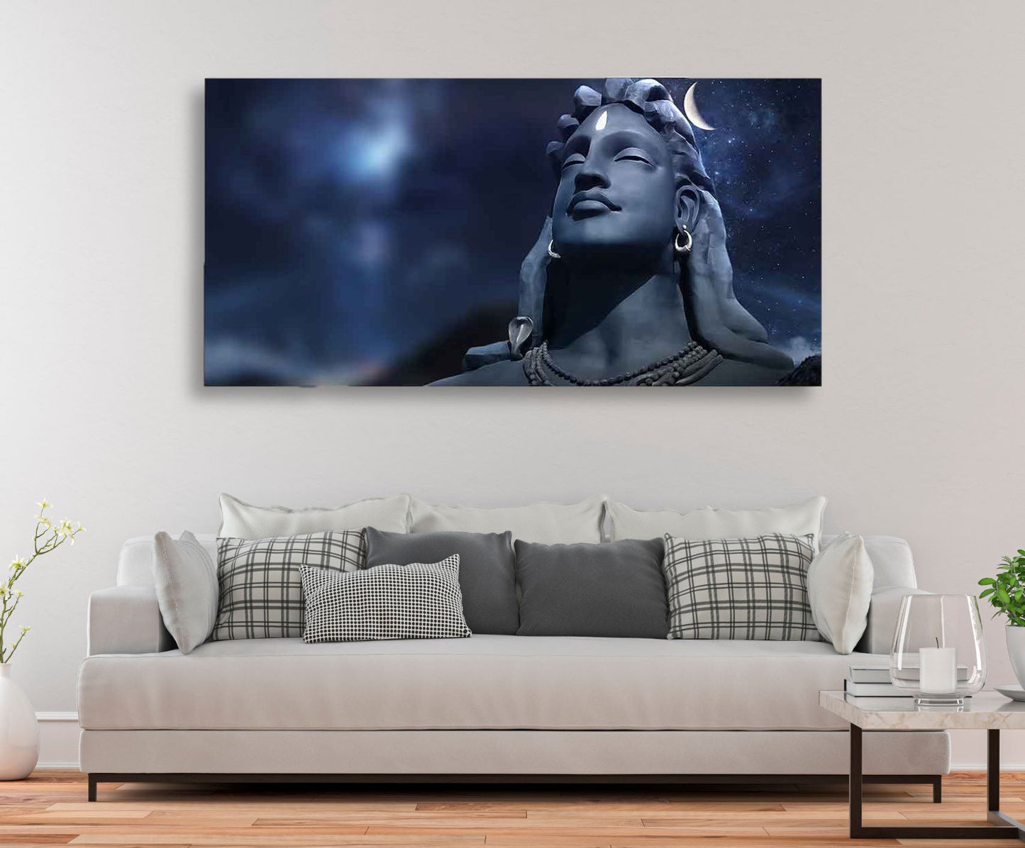 Lord Shiva with Moon on the Head Wall Painting