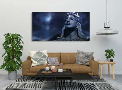 Lord Shiva with Moon on the Head Wall Painting