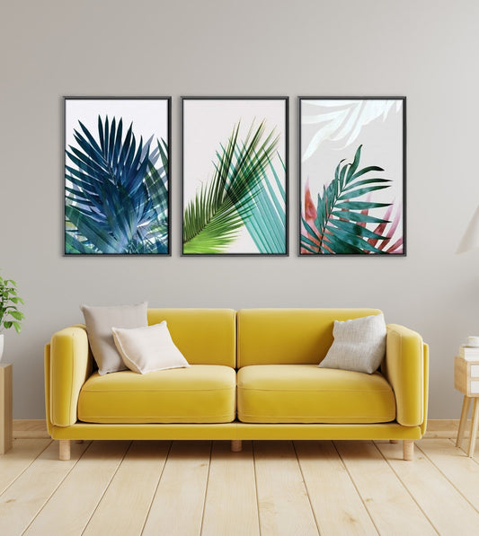 Exotic Leaves Canvas Wall Painting