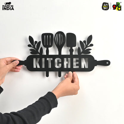 Welcome, Coffee & Kitchen Theme Wall Art | Wood Wall Hanging for Home Décor, Cafe Decor