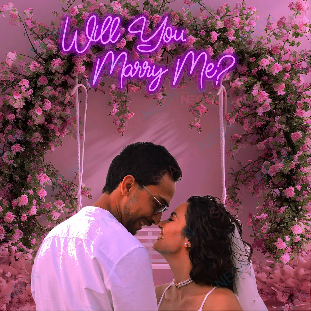 Will You Marry Me Neon Sign