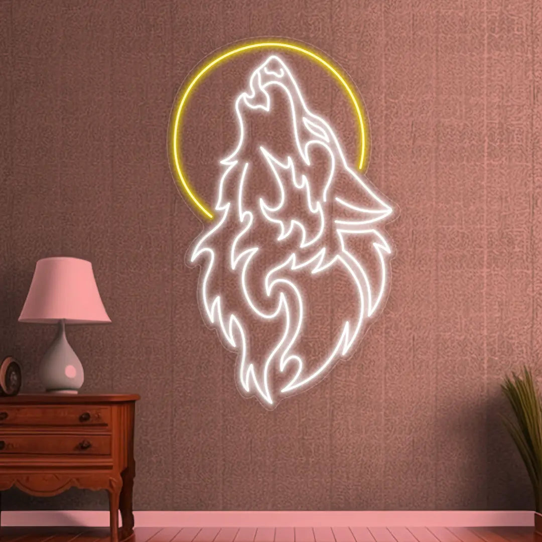 Wolf Neon Sign Cool Led Light