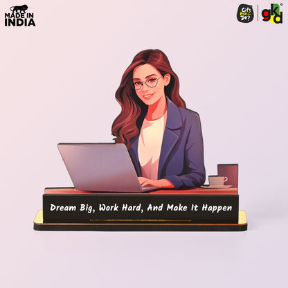 Wooden Women’s Day Award | International Women's Day Memento | Appreciation Gift for Working Women & Leaders
