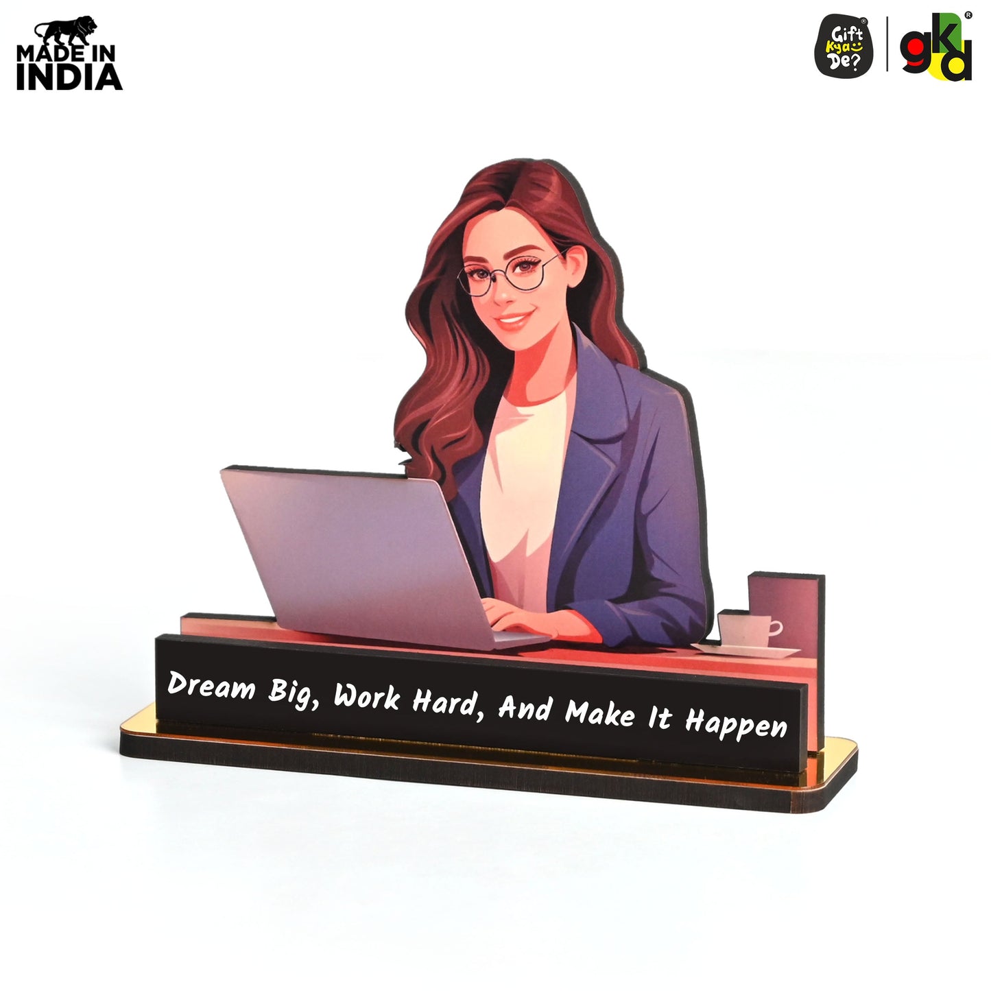 Wooden Women’s Day Award | International Women's Day Memento | Appreciation Gift for Working Women & Leaders