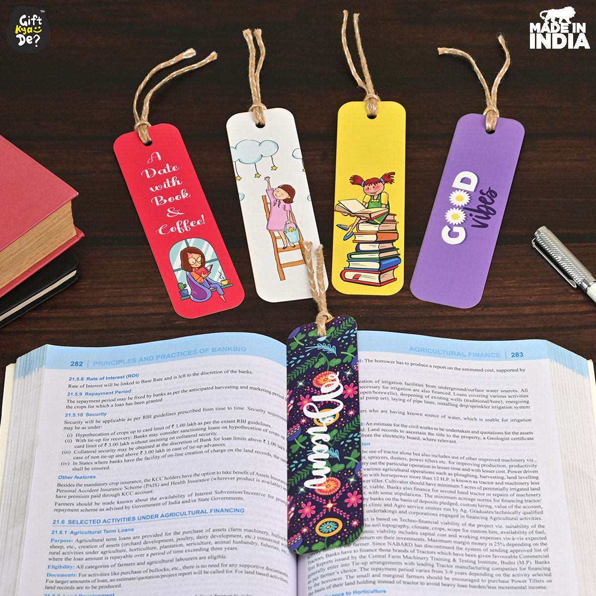 Bookmarks Set of 5 & 10 Creative Book Marks for Book | Unique Gifts for Book Lovers | Tassel Dori | Book Accessories