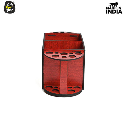 Funky 2 Compartment Makeup Organizer with Brush Holder