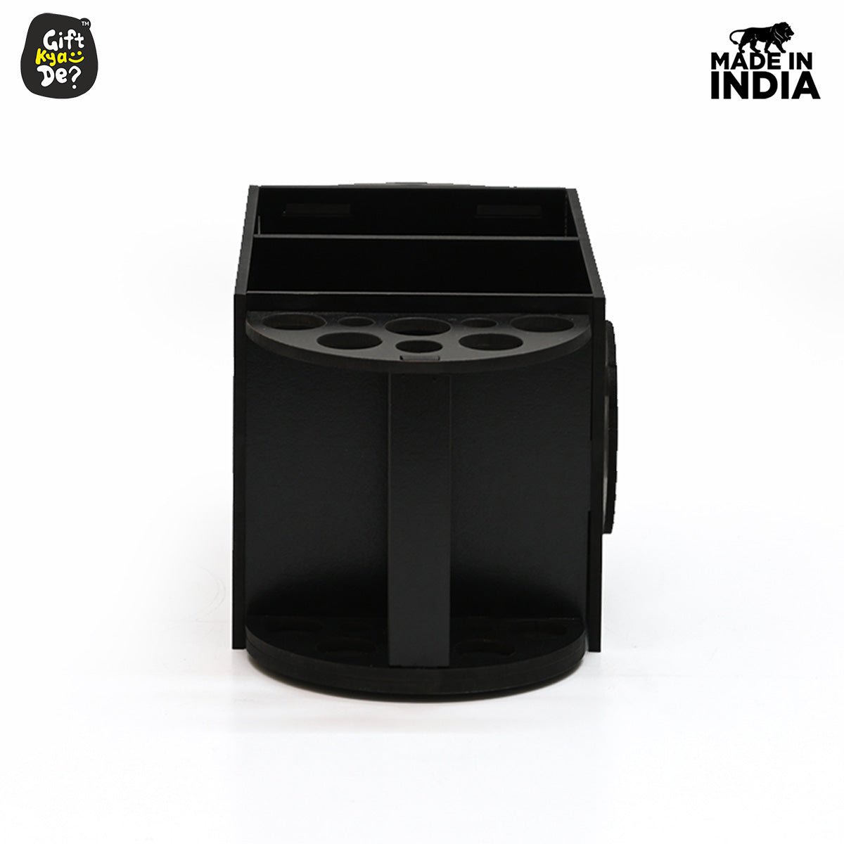 Funky 2 Compartment Makeup Organizer with Brush Holder