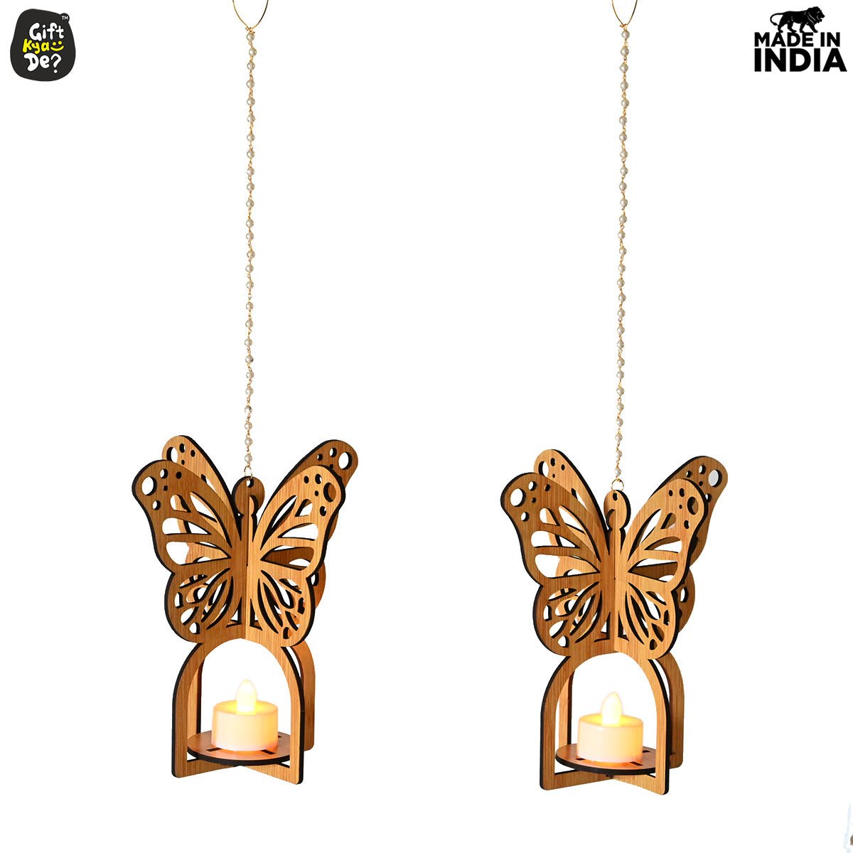 Hanging Butterfly Diya Holder