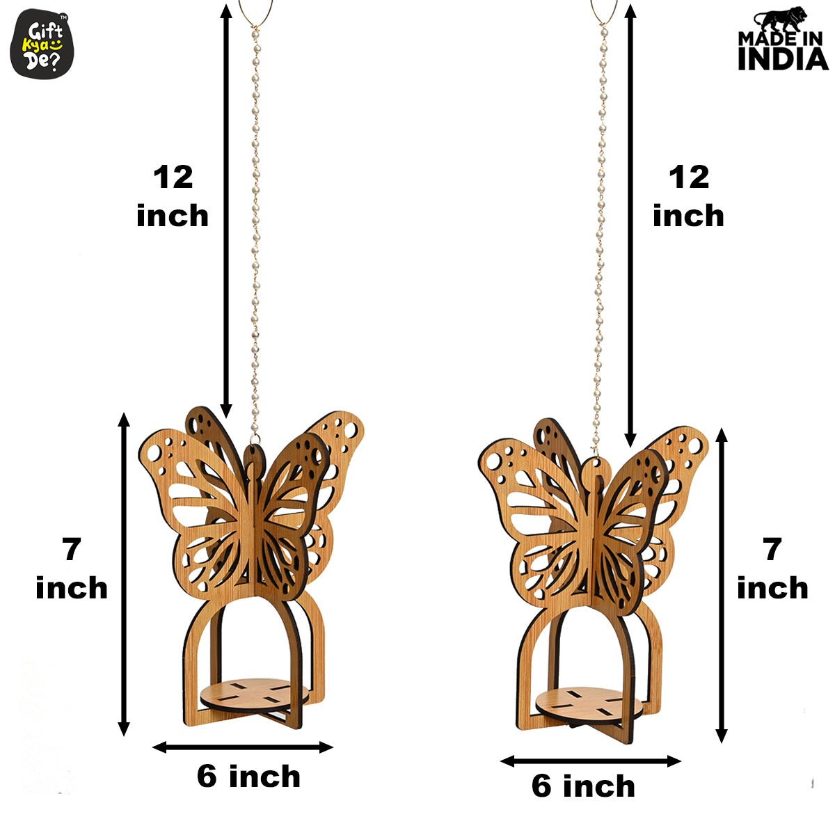 Hanging Butterfly Diya Holder