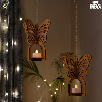 Hanging Butterfly Diya Holder