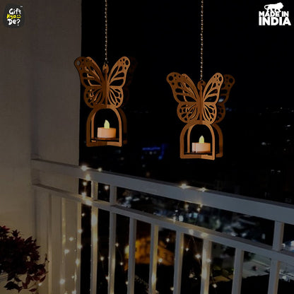Hanging Butterfly Diya Holder