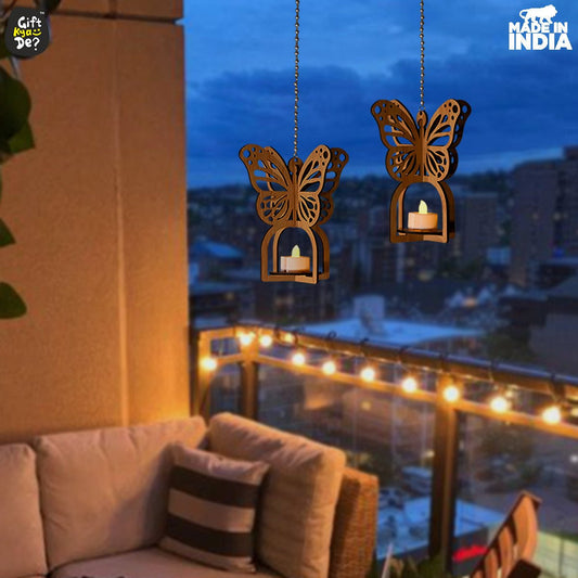 Hanging Butterfly Diya Holder