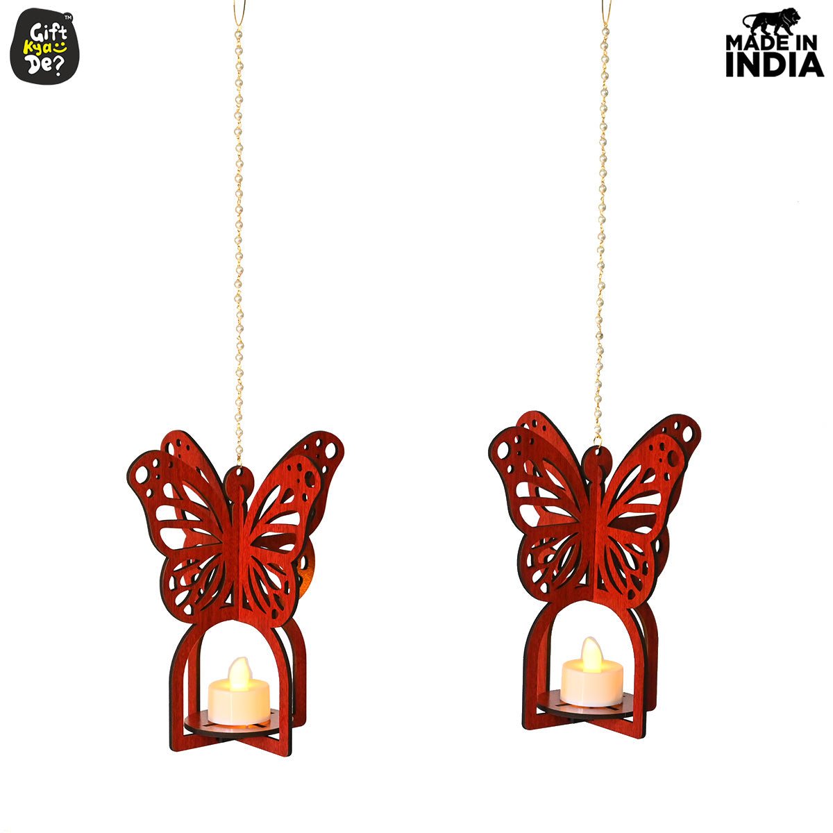 Hanging Butterfly Diya Holder