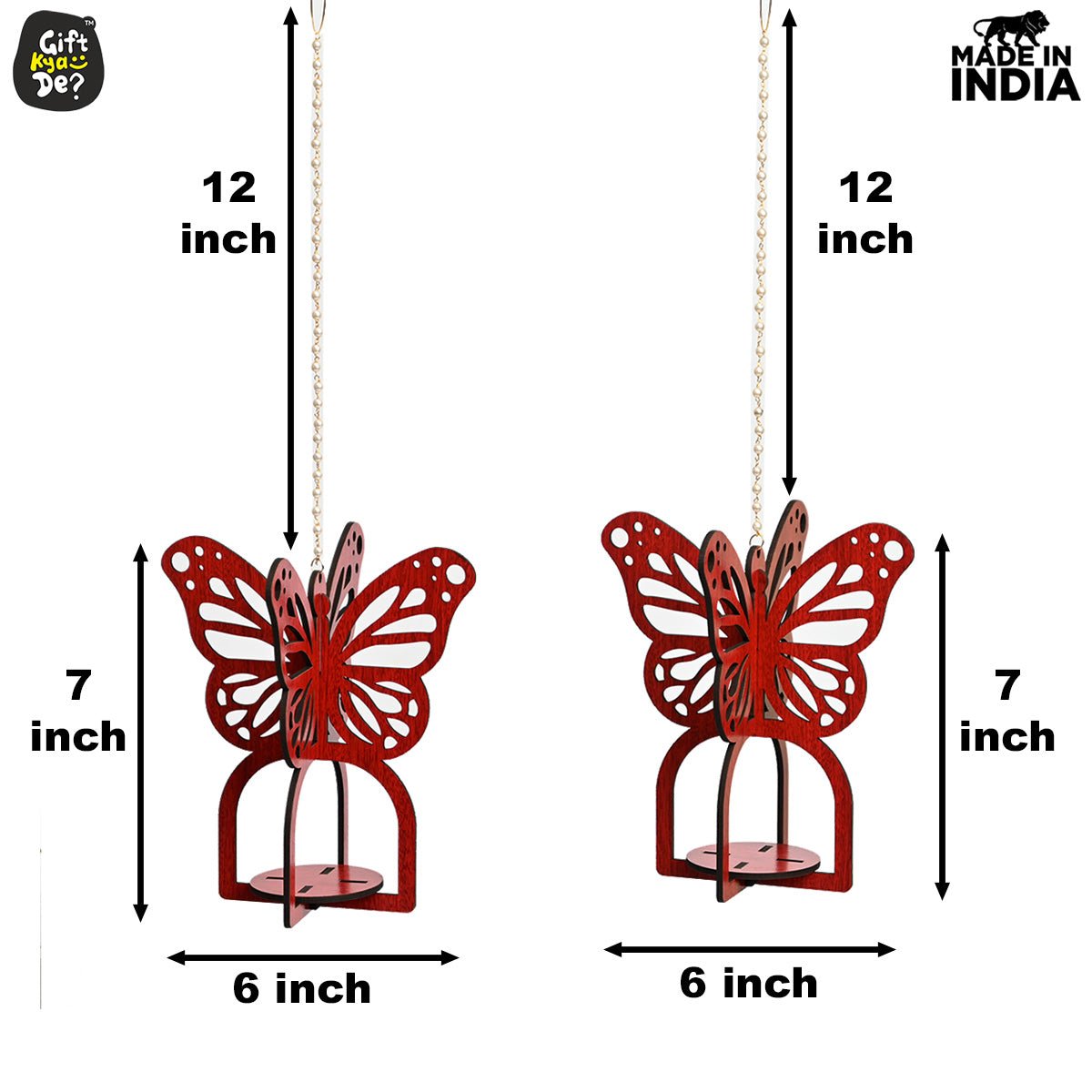 Hanging Butterfly Diya Holder