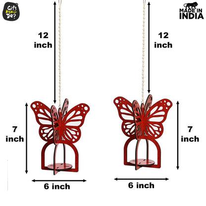 Hanging Butterfly Diya Holder