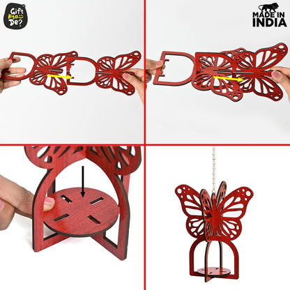 Hanging Butterfly Diya Holder