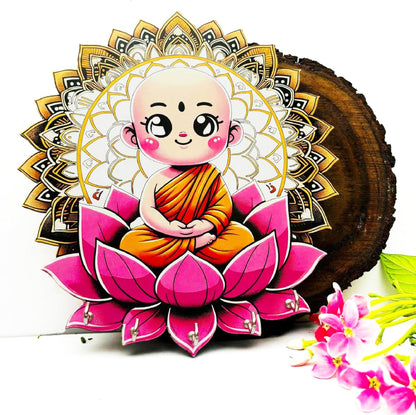 MustHome Premium Colorful Wooden Keyholder for Home Wall|‎20 x 20 cm