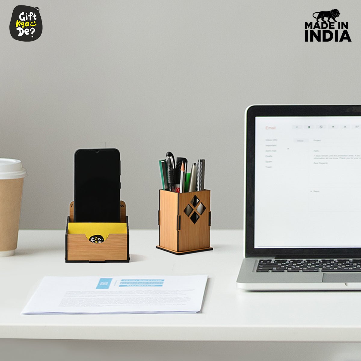 3 in 1 Mobile Stand, Pen Stand and Card Holder | Desk Accessories | Corporate Gifts