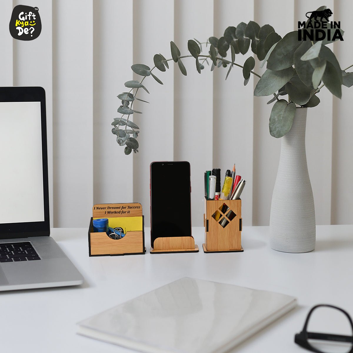 3 in 1 Mobile Stand, Pen Stand and Card Holder | Desk Accessories | Corporate Gifts