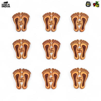 Devi Charan Paduka (Pack of 9) | Diwali Gifts