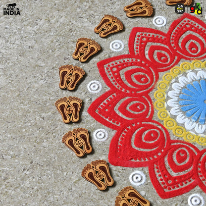 Devi Charan Paduka (Pack of 9) | Diwali Gifts