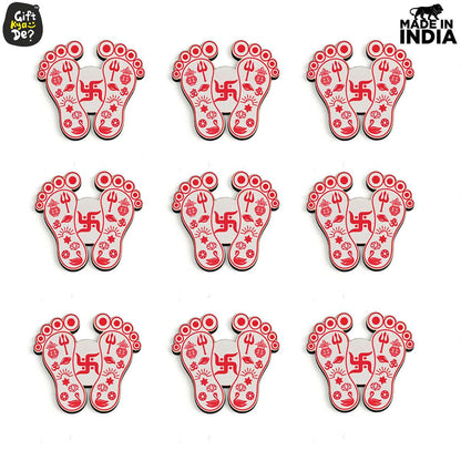 Devi Charan Paduka (Pack of 9) | Diwali Gifts