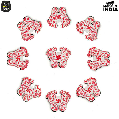 Devi Charan Paduka (Pack of 9) | Diwali Gifts