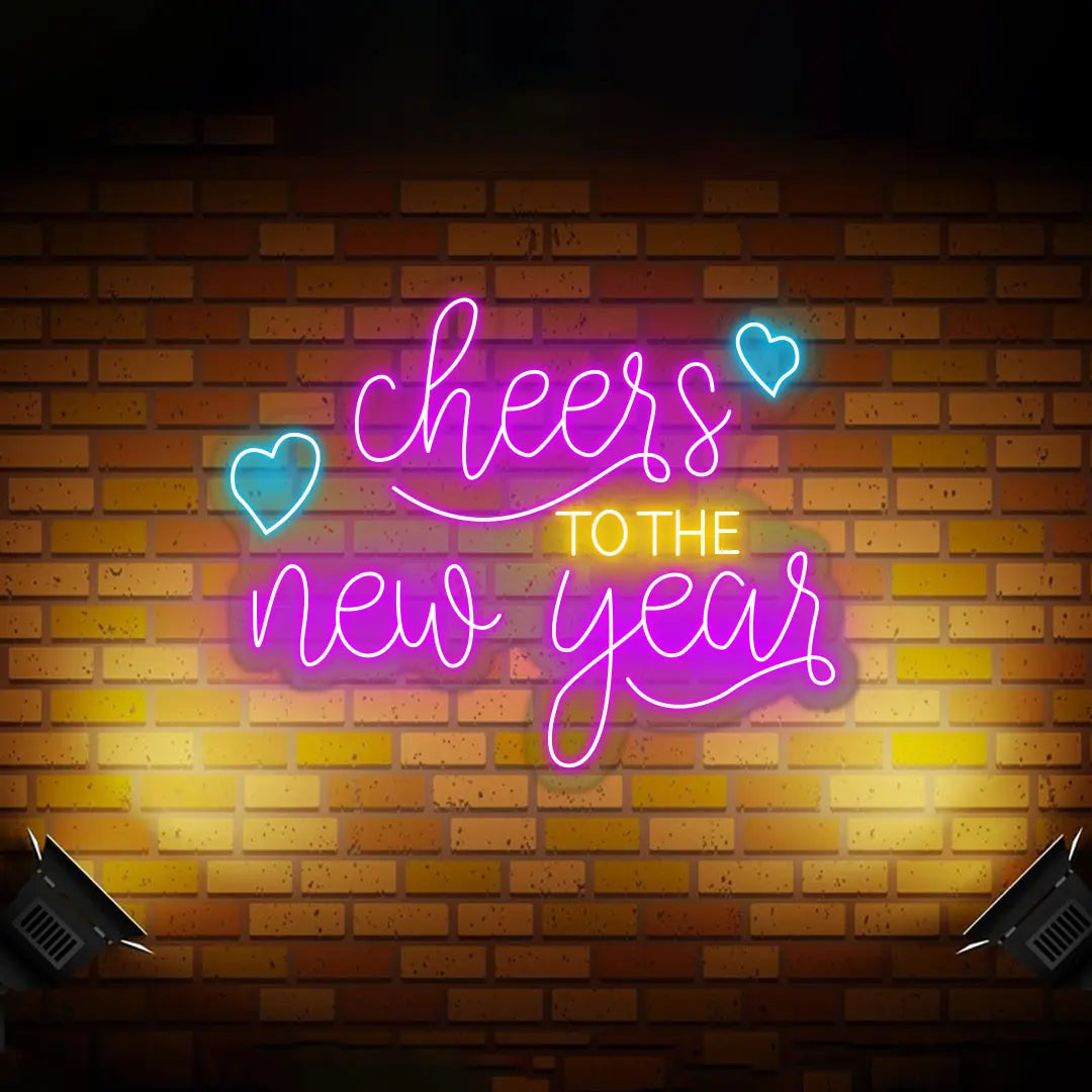 Cheers To The New Year Neon Sign Led Light