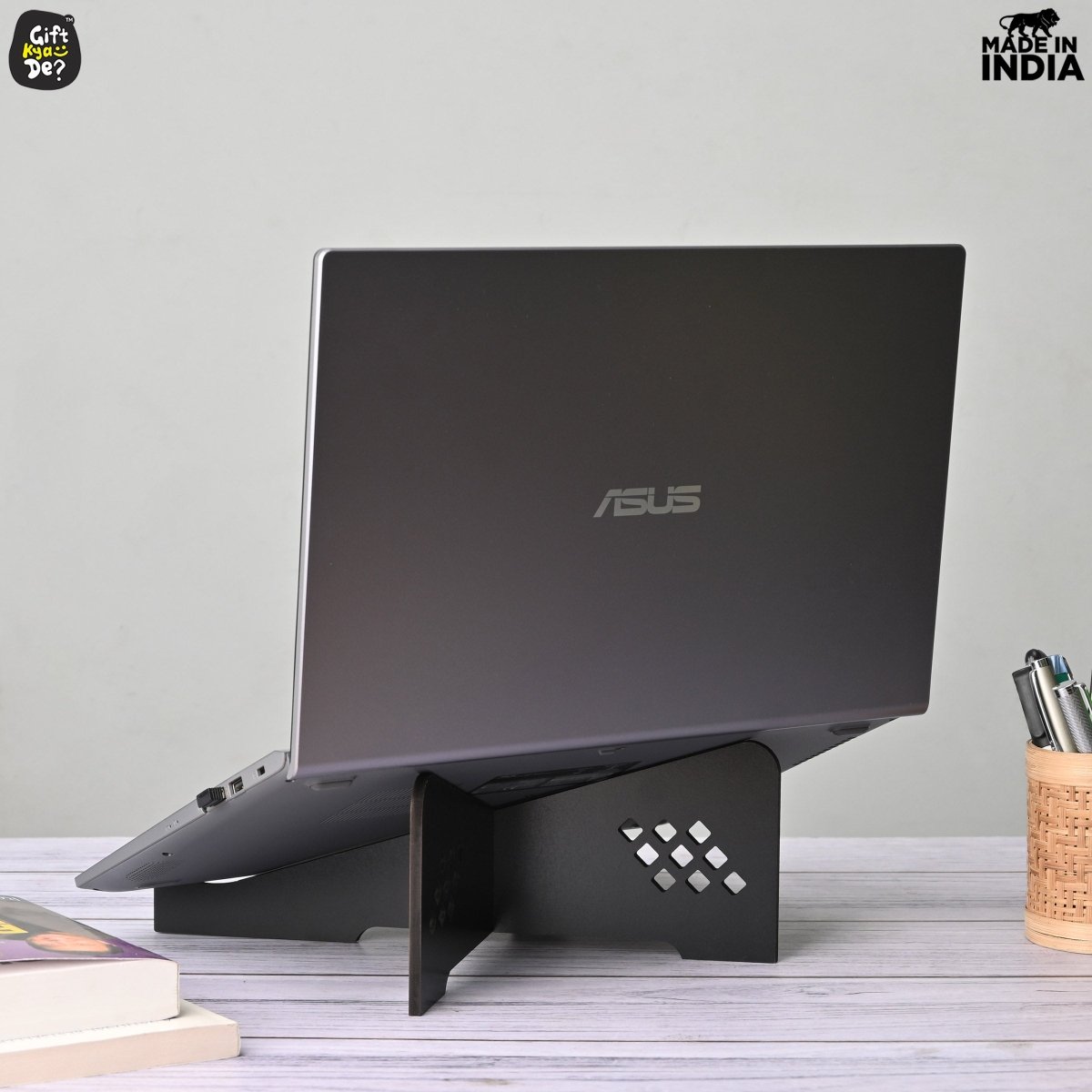 Wooden Portable Cross Laptop Stand | Laptop Accessories | Eco-Friendly | Corporate Gifts