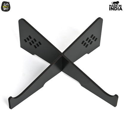 Wooden Portable Cross Laptop Stand | Laptop Accessories | Eco-Friendly | Corporate Gifts