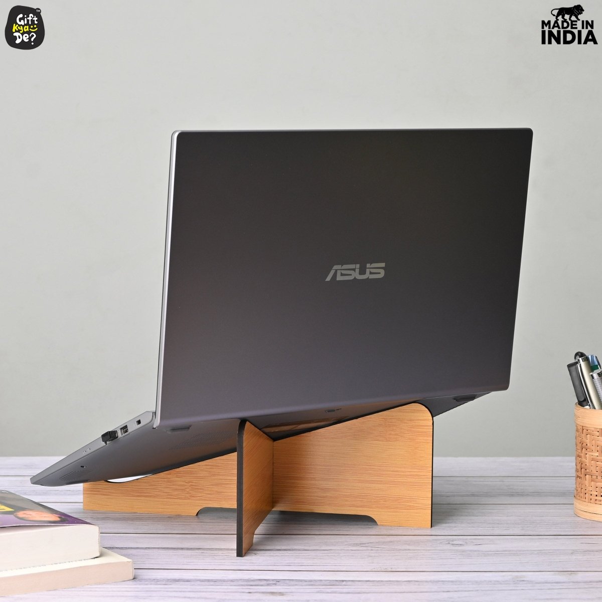 Wooden Portable Cross Laptop Stand | Laptop Accessories | Eco-Friendly | Corporate Gifts