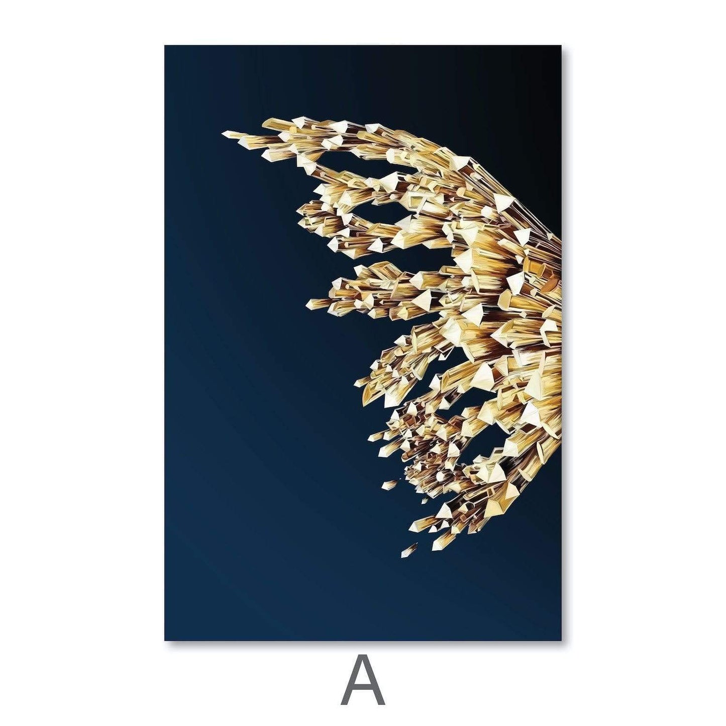Crystal Butterfly Canvas Wall Painting