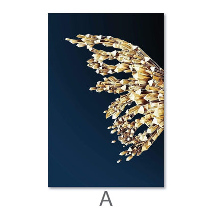 Crystal Butterfly Canvas Wall Painting