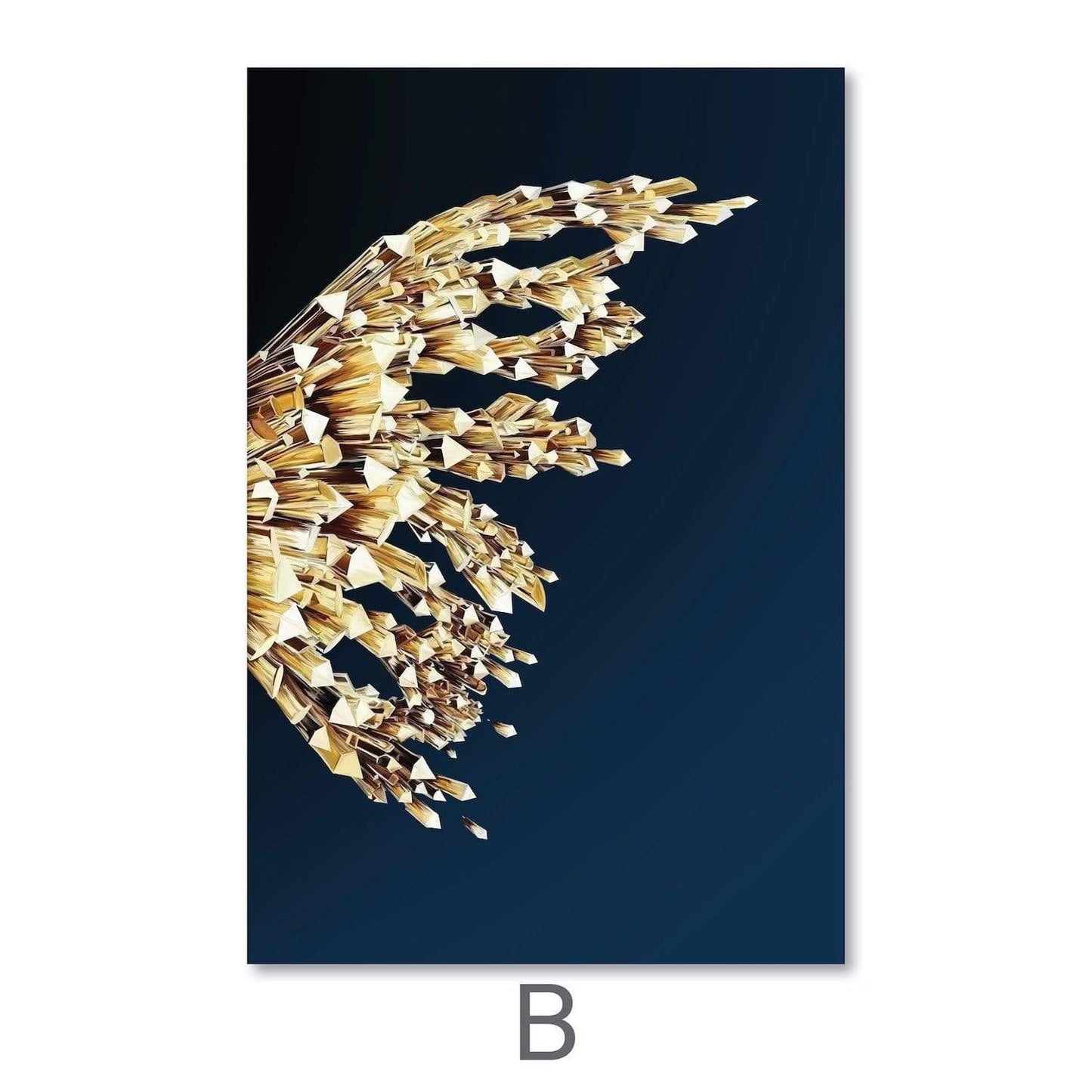 Crystal Butterfly Canvas Wall Painting