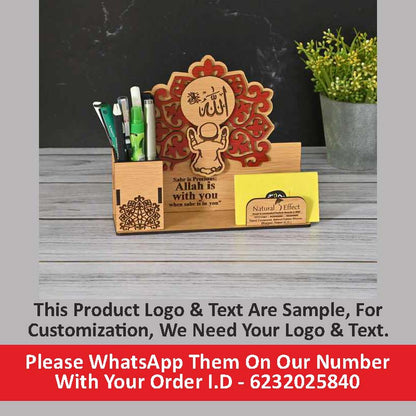 Eco-Friendly Customized Pen Holder With Spacious Visiting Card Holder | Durable Workspace Solution | Perfect For Corporate Gifting