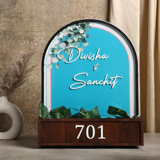 MustHome Name plate for home entrance |  Name Plate For Home, Office 40 X 30 CM