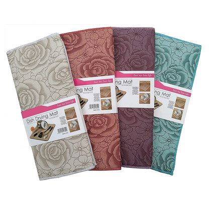 MustHome Super Absorbent Dish Drying MatMicrofiber|38x50 cm