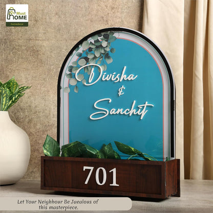 MustHome Name plate for home entrance |  Name Plate For Home, Office 40 X 30 CM
