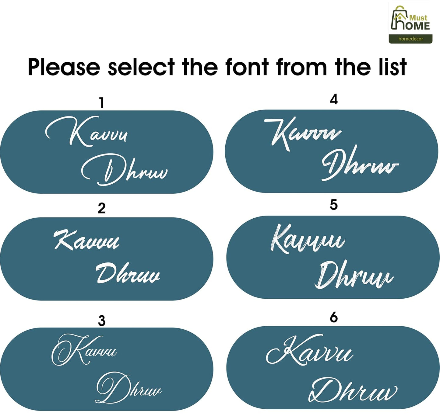 MustHome Name plate for home entrance |  Name Plate For Home, Office 40 X 30 CM
