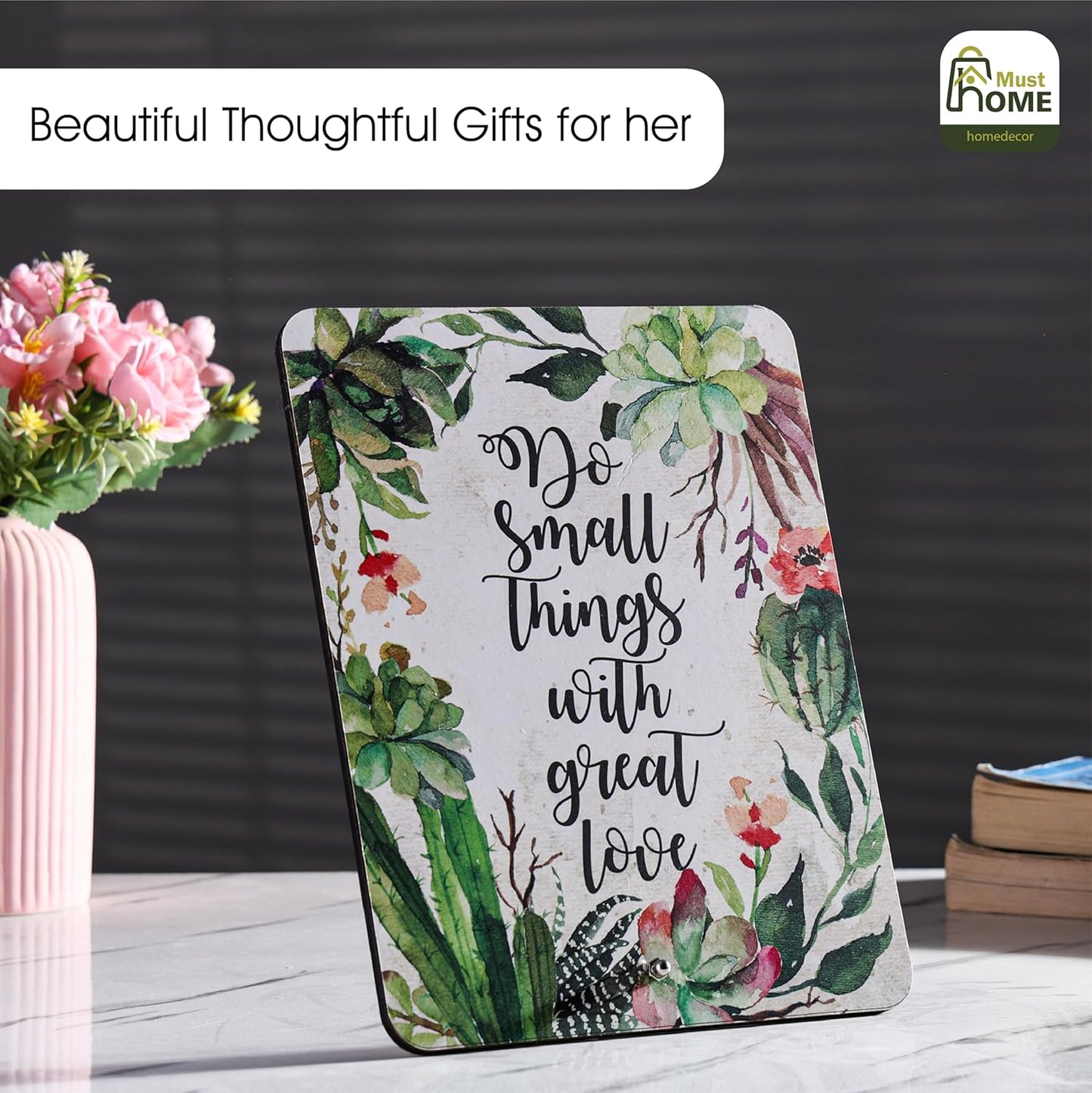 MustHome Inspirational Quote Wall Art|Office Decor|
