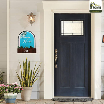 MustHome Name plate for home entrance |  Name Plate For Home, Office 40 X 30 CM